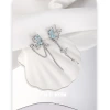 Original blue zircon butterfly tassel earrings for women, unique and exquisite, niche design, high-end feel, 925 silver needle earrings Application Scenario
